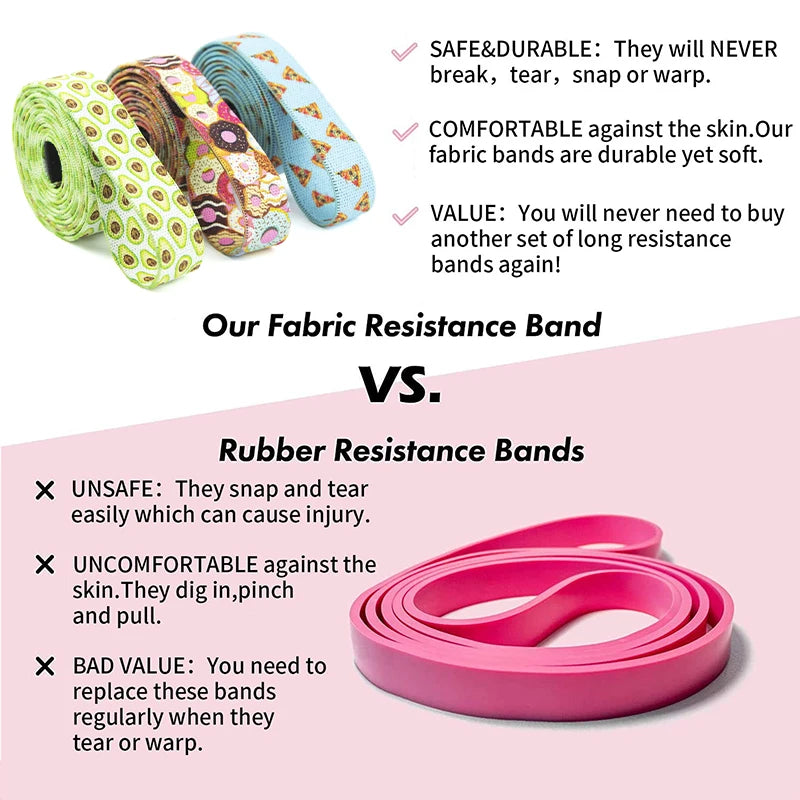 Booty Fabric Resistance Bands Set